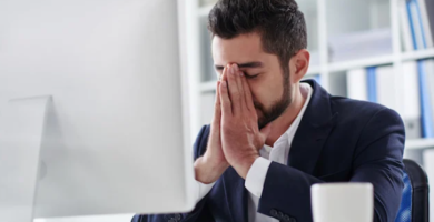 emprendedor preocupado