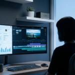 chica sentada frente a su pc