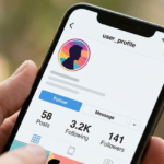 Perfil de Instagram con pocos seguidores.