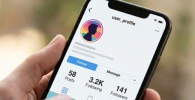Perfil de Instagram con pocos seguidores.